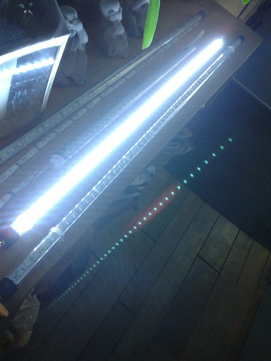 1 Meter led buis acryl met 5630 60 leds cool wit VEO45